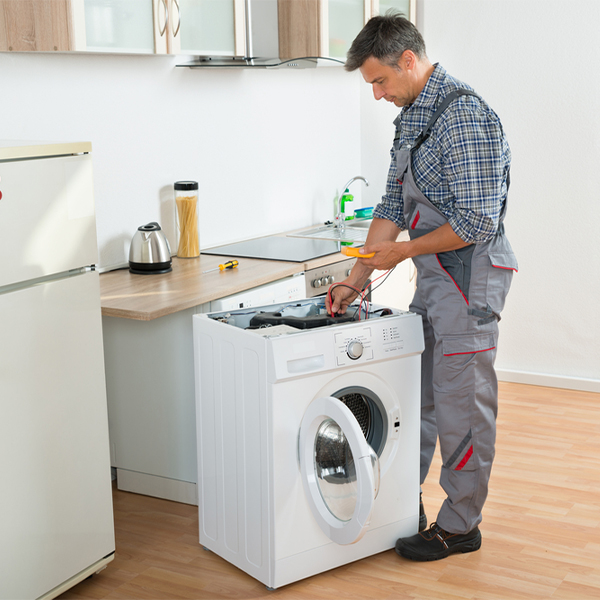 can you walk me through the steps of troubleshooting my washer issue in Hamilton County KS